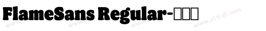FlameSans Regular字体转换